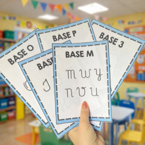 CARTAZ - BASES DA LETRA CURSIVA